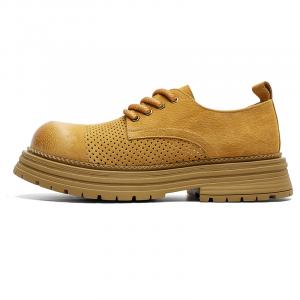 Chi Wolf Низкие повседневные туфли, увеличивающие рост, мужские, желтые