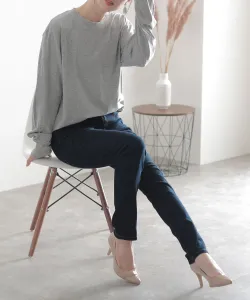 Джинсовые брюки с передней молнией Pourvous, цвет One-Wash Navy