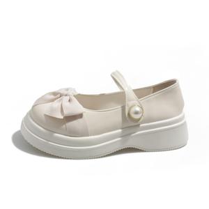 Туфли Мэри Джейн на платформе женские PARK DANCE, Ecru