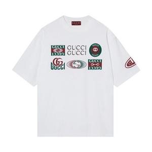 Футболка Gucci Multi Logo T-Shirt White, белый
