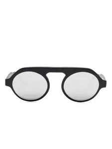 Солнцезащитные очки в круглой оправе Thom Browne Eyewear, черный