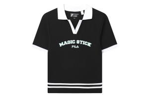 Футболка-поло X Magic Stick Joint Series женская, цвет черный как смоль Fila