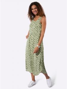 Платье с принтом цвета хаки и белого WITT WEIDEN