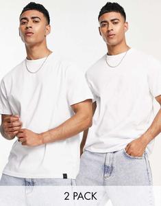 Комплект из двух белых футболок Pull&Bear join life