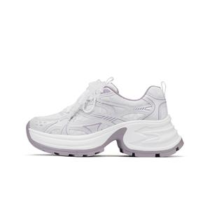 Hotwind Женские устойчивые к истиранию низкие кроссовки на платформе для увеличения роста 90 бежево-фиолетовые, цвет 90 Beige Purple