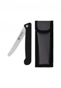 Складной нож для завтрака, с чехлом, волнистая заточка, Gräwe