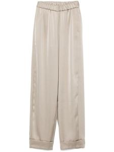 Атласные брюки Blanca Vita, серый