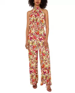 Женский комбинезон на бретелях со сборкой на талии Vince Camuto, мультиколор