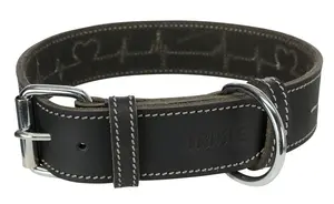 Колье Trixie Rustic из промасленной кожи 'Heartbeat' L-XL Trixie, цвет черный