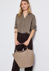 Блуза Street One Button-down blouse, Braun/Brown