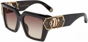 Солнцезащитные очки Philipp Plein SPP 135 M 700y, глянцевые, черные