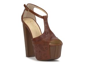 Туфли Jessica Simpson Dany Platform Sandal, темно-коричневый