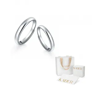 KADER Классическое кольцо Unisex в серебристо-белом цвете