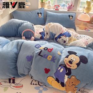 Yalu Комплект постельного белья 1,5 спальный, 4 предмета: пододеяльник 200x230 см, простыня на резинке