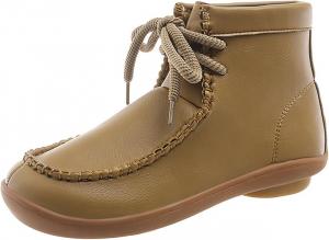 Женские ботильоны Unifizz из мягкой кожи на шнуровке, Brown