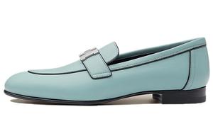 Туфли женские Hermès Paris, зелено-голубой