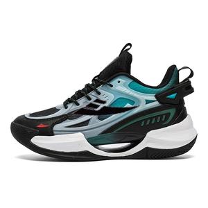 Kuding Амортизирующие нескользящие износостойкие баскетбольные кроссовки мид-топ Unisex - Black Ink Green, цвет Black Ink Green