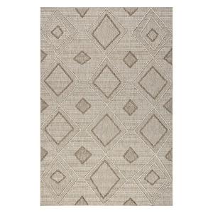 Ковер Maline с геометрическим узором для помещений и улицы Nuloom, 244x305 см