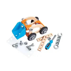 Детский конструктор Hape Build В''NВ'' Drive Car Set, серебряный