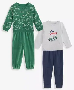 Футболки для мальчиков с собачками Mix and Match и однотонные штаны First Impressions, синий