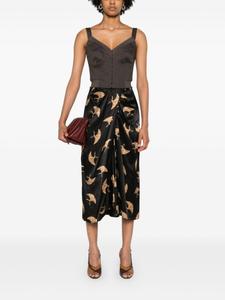 Укороченная майка-бюстье Елена Велес, коричневый