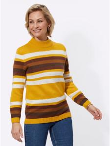Полосатый свитер в охристо-красновато-коричневые полосы WITT WEIDEN