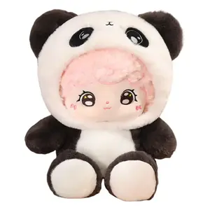 Brangdy Трансформирующаяся кукла Creative Panda Cream Puff, плюшевая кукла, высота 23см/34см/52см