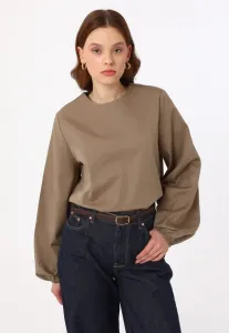 Бенинская блузка Modanisa, Light Brown