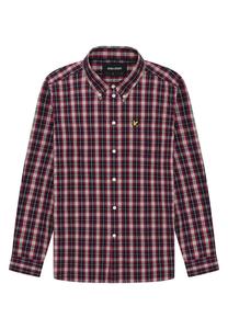 Рубашка на пуговицах классического кроя Lyle & Scott, темно-синий