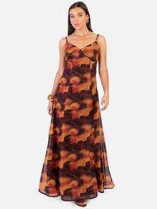 Мраморное платье-макси с топом-ками Anaya With Love, Multi