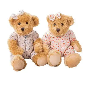 Мягкая и милая пара плюшевых кукол Тедди Беар, высота 30 см, длина 30 см Mise