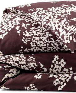 Покрывало на кровать из египетского хлопка класса люкс с плотностью 700 нитей, не требует глажки Lands' End, Lush burgundy ikat floral