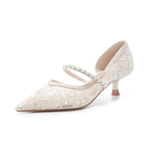 Beijiani Тонкие каблуки на шпильке 5 см женские абрикос, цвет Apricot