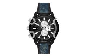 Наручные часы кварцевый механизм кожаный ремешок 43 мм черный циферблат мужские часы DZ4572-NLP DIESEL