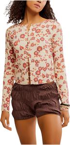 Лонгслив Free People Tilly Long Sleeve - Print, цвет Tea Combo