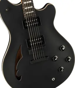 EVH - SA-126 Special - Электрогитара с полупустотелым корпусом - Стелс Черный - с жестким чехлом