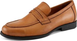 Мужские кожаные лоферы Spring Step Paul Formal без шнурков, Tan