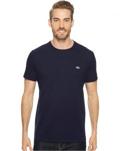 Футболка Lacoste Short Sleeve Pima Crew Neck, цвет Navy Blue