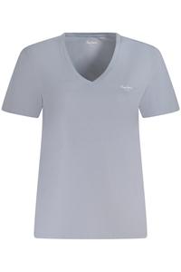 Футболка женская Pepe Jeans хлопковая с V-образным вырезом, серый