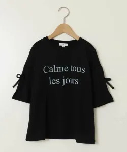 Футболка с разрезом на рукаве и логотипом Avv, цвет Black