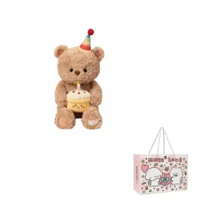 Плюшевая кукла Birthday Bear, Fox Dolls высотой 50 см EDDO KIDS