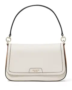 Сумка-Мессенджер Hudson из зернистой кожи с цветовыми блоками и клапаном Kate Spade New York, белый