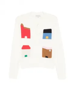 Свитер с мотивом Белого дома Stine Goya, белый