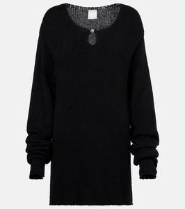 Свитер из хлопка, шёлка и кашемира Calvin Klein Collection, Black