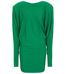 Мини-платье из эластичного джерси Alexandre Vauthier, Emerald