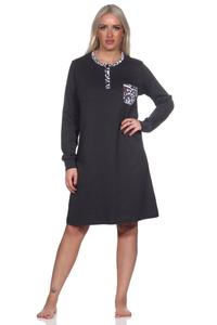 Ночная рубашка NORMANN Kuschel interlock, антрацит