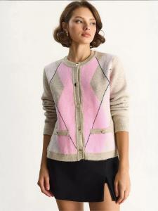 Bianco Lucci Вязаный кардиган в бежевом цвете