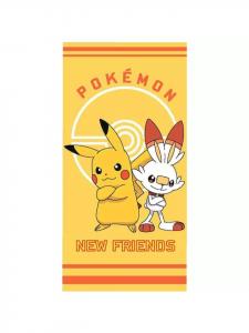 Новое банное и пляжное полотенце "Друзья", 70х140 см, 100% хлопок  Pokémon