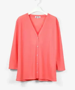 Кардиган с вышивкой пико Studio Picone, цвет Orange(039)