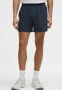 Полосатые сетчатые теннисные спортивные шорты 13 см Lululemon, Club Blue